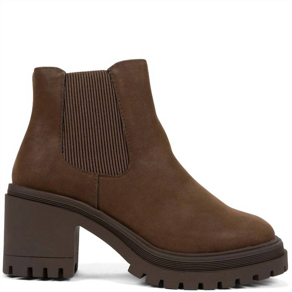 NEW JELLYPOP women's fiona ankle boots in dark brown